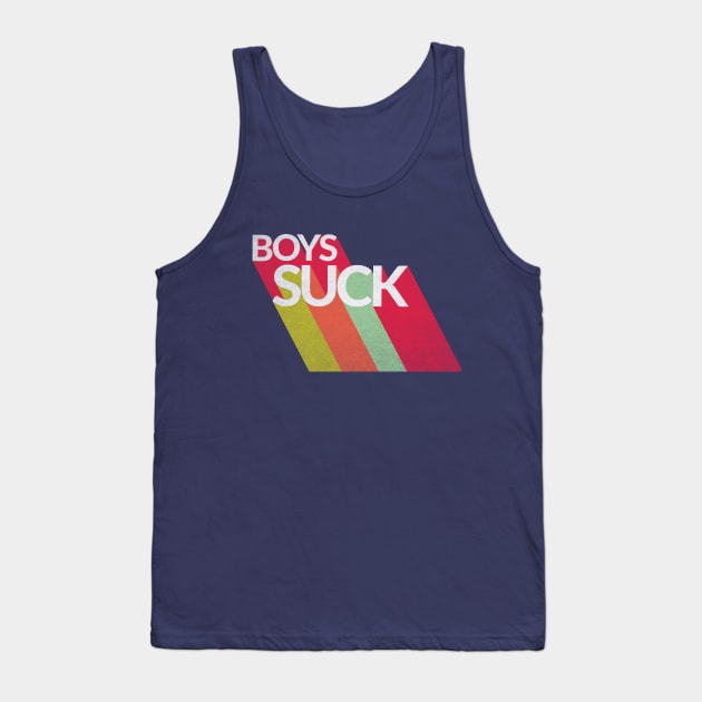 Boys Suck Retro Vintage Tank Top by MMROB